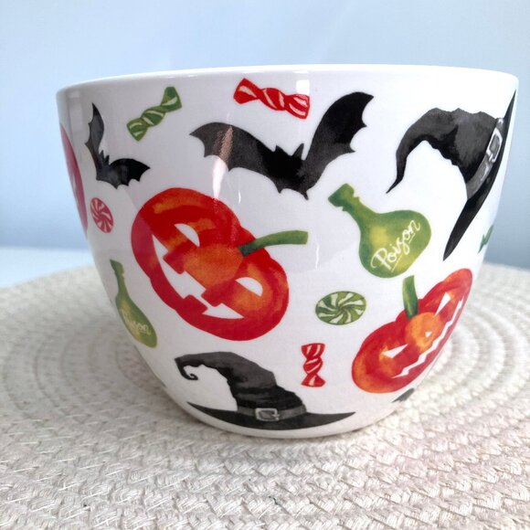 Halloween Portobello Pumpkin Witch Mug Bone China Large Big Bowl Printed - Picture 2 of 8